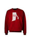 Rhode Island - United States Shape Adult Dark Sweatshirt by TooLoud-Sweatshirts-TooLoud-Deep-Red-Small-Davson Sales