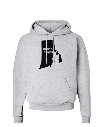 Rhode Island - United States Shape Hoodie Sweatshirt by TooLoud-Hoodie-TooLoud-AshGray-Small-Davson Sales