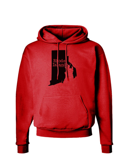 Rhode Island - United States Shape Hoodie Sweatshirt by TooLoud-Hoodie-TooLoud-Red-Small-Davson Sales