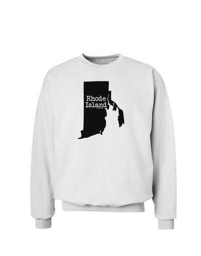 Rhode Island - United States Shape Sweatshirt by TooLoud-Sweatshirts-TooLoud-White-Small-Davson Sales