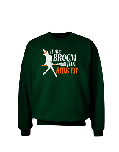 Ride It Orange Adult Dark Sweatshirt-Sweatshirts-TooLoud-Deep-Forest-Green-Small-Davson Sales