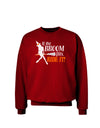 Ride It Orange Adult Dark Sweatshirt-Sweatshirts-TooLoud-Deep-Red-Small-Davson Sales