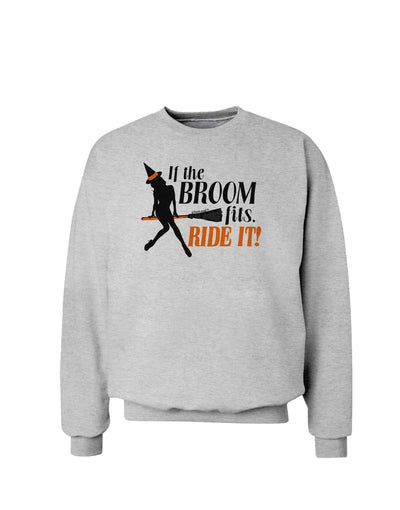 Ride It Orange Sweatshirt-Sweatshirts-TooLoud-AshGray-Small-Davson Sales