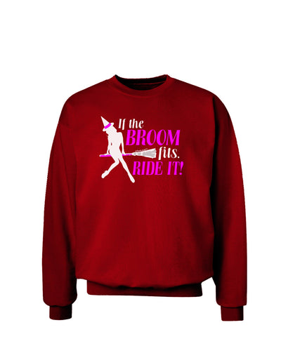 Ride It Purple Adult Dark Sweatshirt-Sweatshirts-TooLoud-Deep-Red-Small-Davson Sales