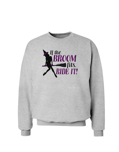 Ride It Purple Sweatshirt-Sweatshirts-TooLoud-AshGray-Small-Davson Sales