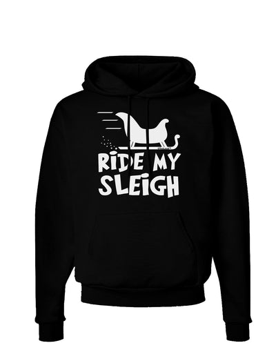 Ride My Sleigh BnW Dark Hoodie Sweatshirt-Hoodie-TooLoud-Black-Small-Davson Sales