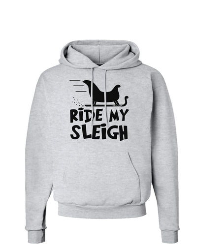 Ride My Sleigh BnW Hoodie Sweatshirt-Hoodie-TooLoud-AshGray-Small-Davson Sales