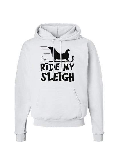 Ride My Sleigh BnW Hoodie Sweatshirt-Hoodie-TooLoud-White-Small-Davson Sales