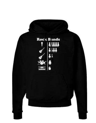 Rock Band Pictograph Dark Hoodie Sweatshirt-Hoodie-TooLoud-Black-Small-Davson Sales