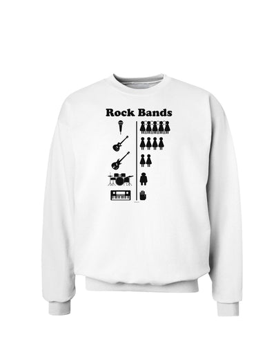 Rock Band Pictograph Sweatshirt-Sweatshirts-TooLoud-White-Small-Davson Sales