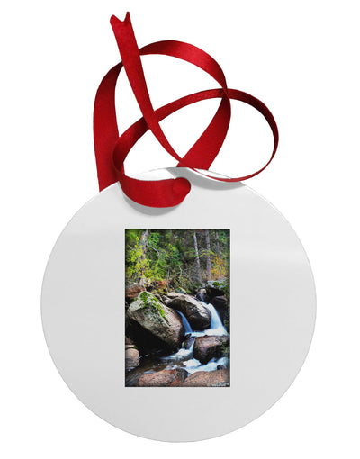 Rockies River Circular Metal Ornament-Ornament-TooLoud-White-Davson Sales