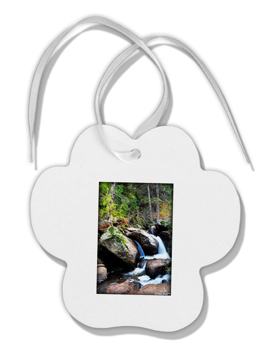 Rockies River Paw Print Shaped Ornament-Ornament-TooLoud-White-Davson Sales