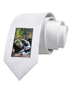 Rockies River Printed White Necktie