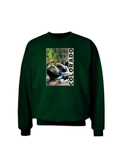 Rockies River with Text Adult Dark Sweatshirt-Sweatshirts-TooLoud-Deep-Forest-Green-Small-Davson Sales