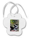 Rockies River with Text Paw Print Shaped Ornament-Ornament-TooLoud-White-Davson Sales