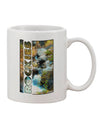 Rockies Waterfall 11 oz Coffee Mug - Expertly Crafted Drinkware-11 OZ Coffee Mug-TooLoud-White-Davson Sales