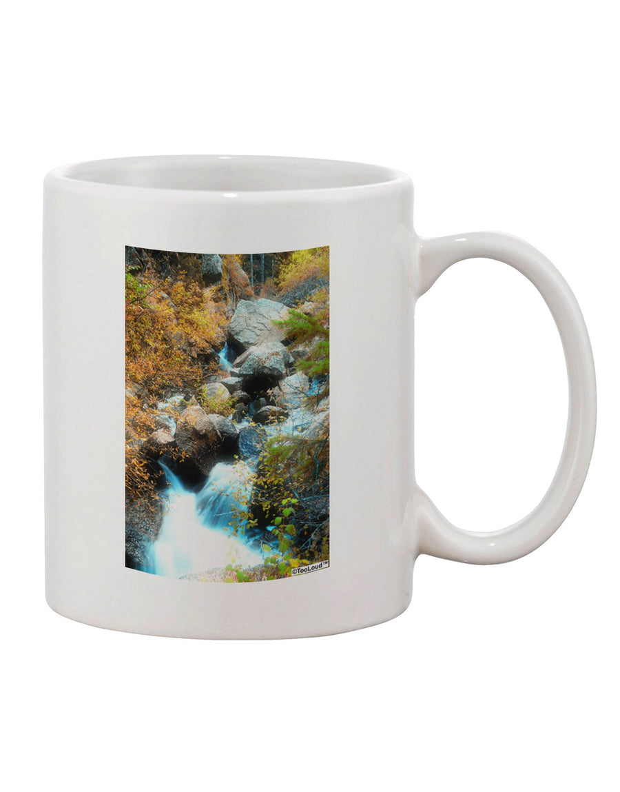 Rockies Waterfall Inspired 11 oz Coffee Mug - Expertly Crafted Drinkware TooLoud-11 OZ Coffee Mug-TooLoud-White-Davson Sales