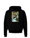 Rockies Waterfall with Text Dark Hoodie Sweatshirt-Hoodie-TooLoud-Black-Small-Davson Sales