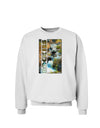 Rockies Waterfall with Text Sweatshirt-Sweatshirts-TooLoud-White-Small-Davson Sales