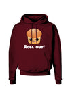 Roll Out Cute Roll Dark Hoodie Sweatshirt-Hoodie-TooLoud-Maroon-Small-Davson Sales