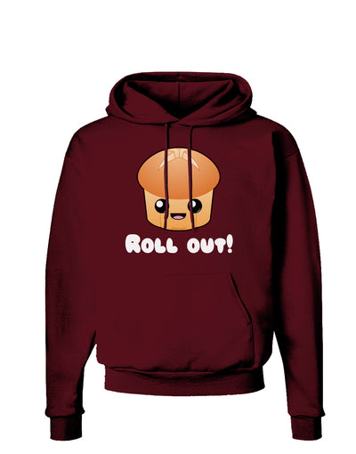 Roll Out Cute Roll Dark Hoodie Sweatshirt-Hoodie-TooLoud-Maroon-Small-Davson Sales