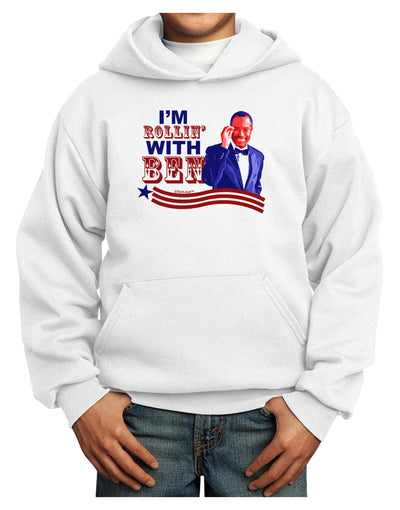 Rollin' With Ben Youth Hoodie Pullover Sweatshirt-Youth Hoodie-TooLoud-White-XS-Davson Sales