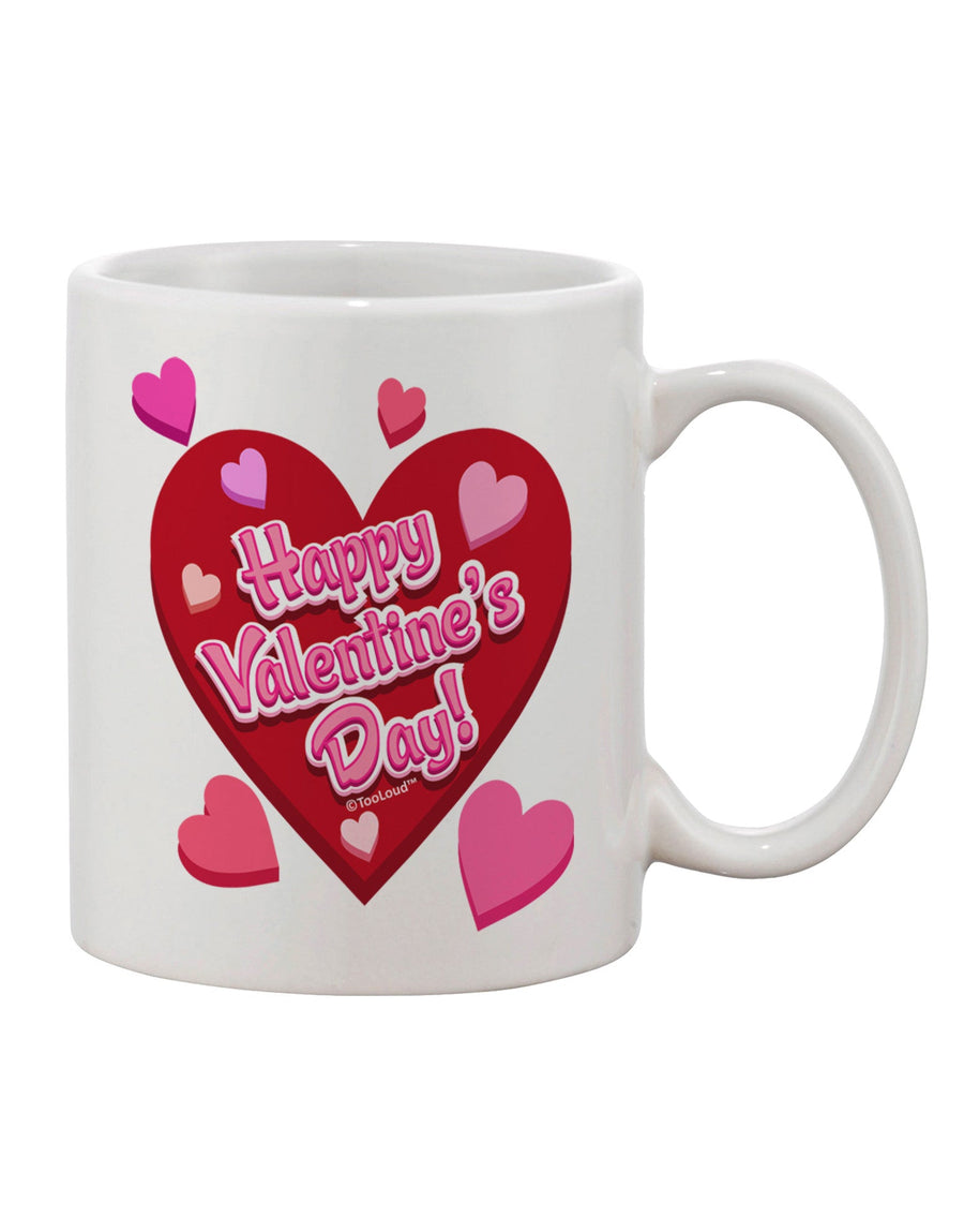 Romantic Hearts Printed 11 oz Coffee Mug - Perfect for Valentine's Day TooLoud-11 OZ Coffee Mug-TooLoud-White-Davson Sales