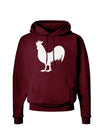 Rooster Silhouette Design Dark Hoodie Sweatshirt-Hoodie-TooLoud-Maroon-Small-Davson Sales