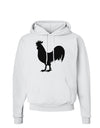 Rooster Silhouette Design Hoodie Sweatshirt-Hoodie-TooLoud-White-Small-Davson Sales