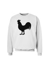 Rooster Silhouette Design Sweatshirt-Sweatshirts-TooLoud-White-Small-Davson Sales