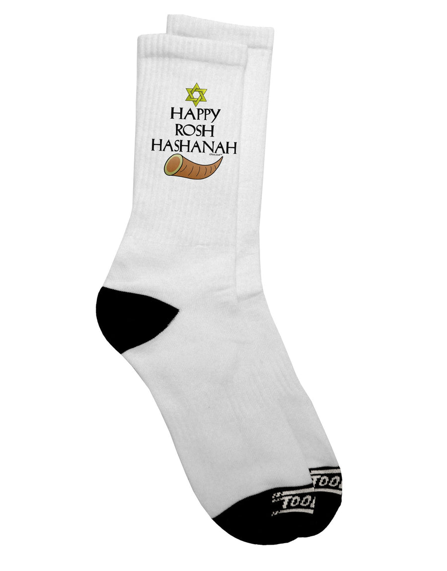 Rosh Hashanah Celebration Adult Crew Socks - Enhance Your Festive Attire with Style and Comfort - TooLoud-Socks-TooLoud-White-Ladies-4-6-Davson Sales