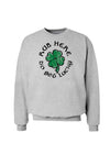 Rub Here to Get Lucky St. Patrick's Day Sweatshirt-Sweatshirts-TooLoud-Ash Gray-Small-Davson Sales