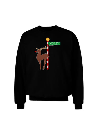 Rudolf Ratchet Reindeer Color Adult Dark Sweatshirt-Sweatshirts-TooLoud-Black-Small-Davson Sales