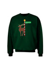 Rudolf Ratchet Reindeer Color Adult Dark Sweatshirt-Sweatshirts-TooLoud-Deep-Forest-Green-Small-Davson Sales