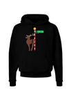 Rudolf Ratchet Reindeer Color Dark Hoodie Sweatshirt-Hoodie-TooLoud-Black-Small-Davson Sales