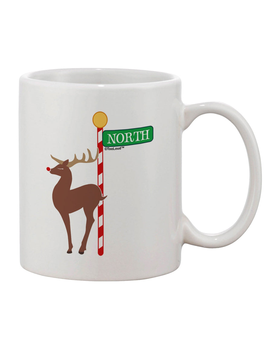 Rudolf Ratchet Reindeer Color Printed 11 oz Coffee Mug - Expertly Crafted Drinkware-11 OZ Coffee Mug-TooLoud-White-Davson Sales