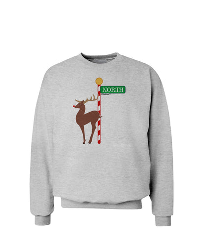 Rudolf Ratchet Reindeer Color Sweatshirt-Sweatshirts-TooLoud-AshGray-Small-Davson Sales