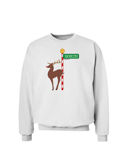 Rudolf Ratchet Reindeer Color Sweatshirt-Sweatshirts-TooLoud-White-Small-Davson Sales