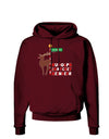 Rudolf Ratchet Reindeer Color Text Dark Hoodie Sweatshirt-Hoodie-TooLoud-Maroon-Small-Davson Sales