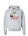 Rudolf Ratchet Reindeer Color Text Hoodie Sweatshirt-Hoodie-TooLoud-AshGray-Small-Davson Sales