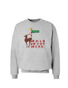 Rudolf Ratchet Reindeer Color Text Sweatshirt-Sweatshirts-TooLoud-AshGray-Small-Davson Sales