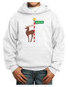 Rudolf Ratchet Reindeer Color Youth Hoodie Pullover Sweatshirt-Youth Hoodie-TooLoud-White-XS-Davson Sales