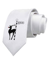 Rudolf the Ratchet Reindeer Printed White Necktie