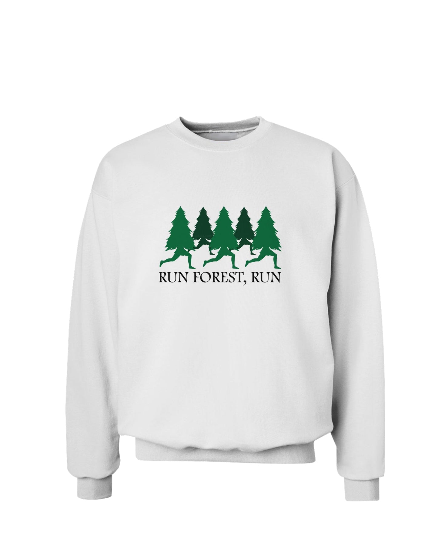 Run Forest Run Funny Sweatshirt by TooLoud-Sweatshirts-TooLoud-White-Small-Davson Sales