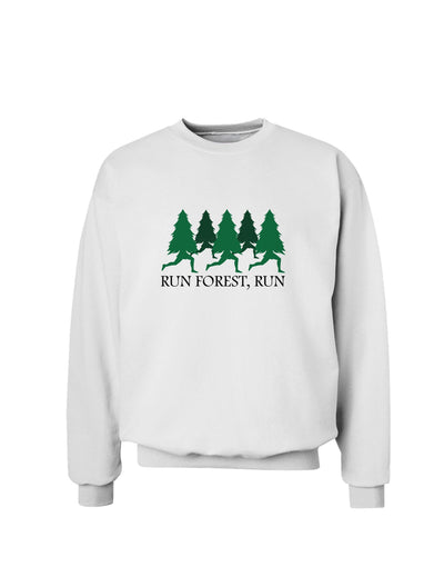 Run Forest Run Funny Sweatshirt by TooLoud-Sweatshirts-TooLoud-White-Small-Davson Sales