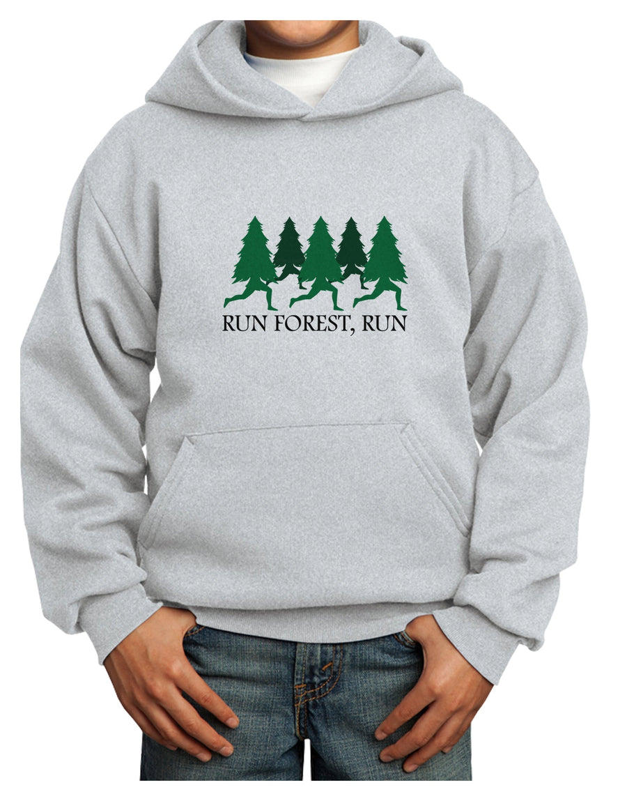 Run Forest Run Funny Youth Hoodie Pullover Sweatshirt by TooLoud-Youth Hoodie-TooLoud-White-XS-Davson Sales