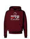 Running Late Is My Cardio Dark Hoodie Sweatshirt-Hoodie-TooLoud-Maroon-Small-Davson Sales