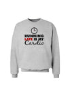 Running Late Is My Cardio Sweatshirt-Sweatshirts-TooLoud-AshGray-Small-Davson Sales