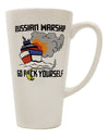 Russian Warship 16 Ounce Conical Latte Coffee Mug - Expertly Crafted Drinkware-Conical Latte Mug-TooLoud-Davson Sales
