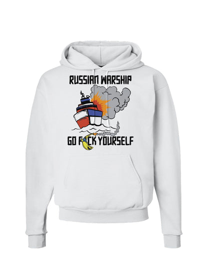 Russian Warship go F Yourself Hoodie Sweatshirt-Hoodie-TooLoud-White-Small-Davson Sales